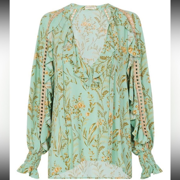 Spell Maisie Blouse in Vintage Turquoise 🫶 - Picture 6 of 13